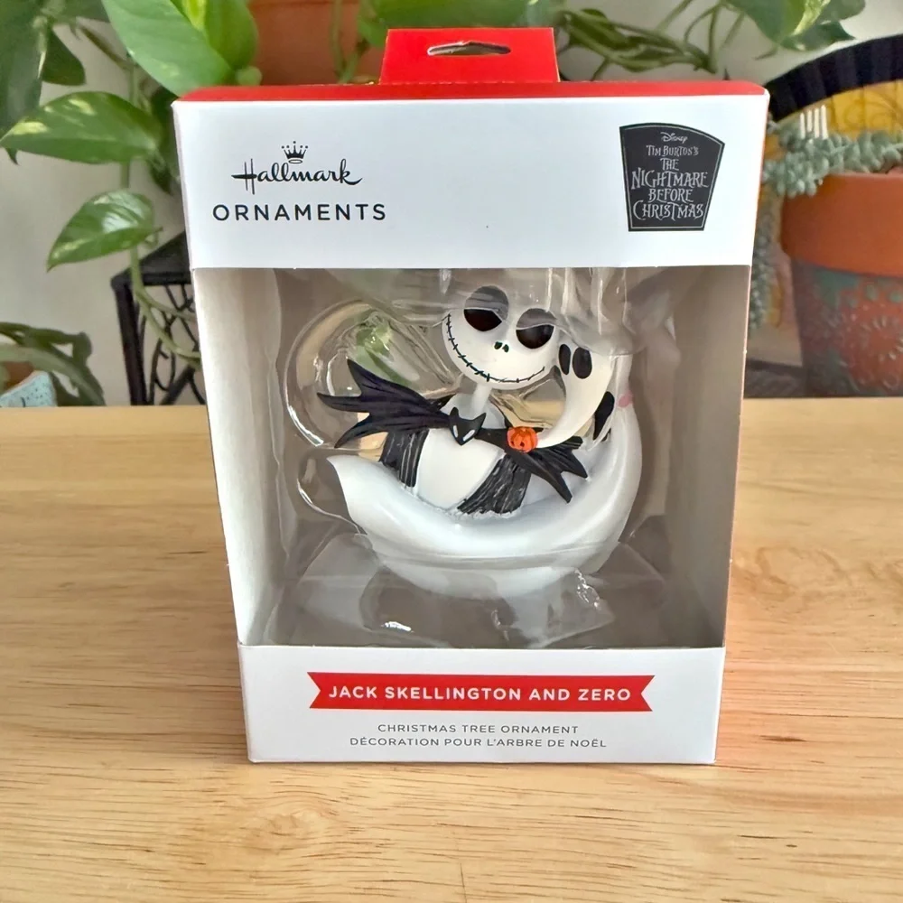 Jack Skellington and Zero The Night Before Christmas 2024 Hallmark Ornament NIB